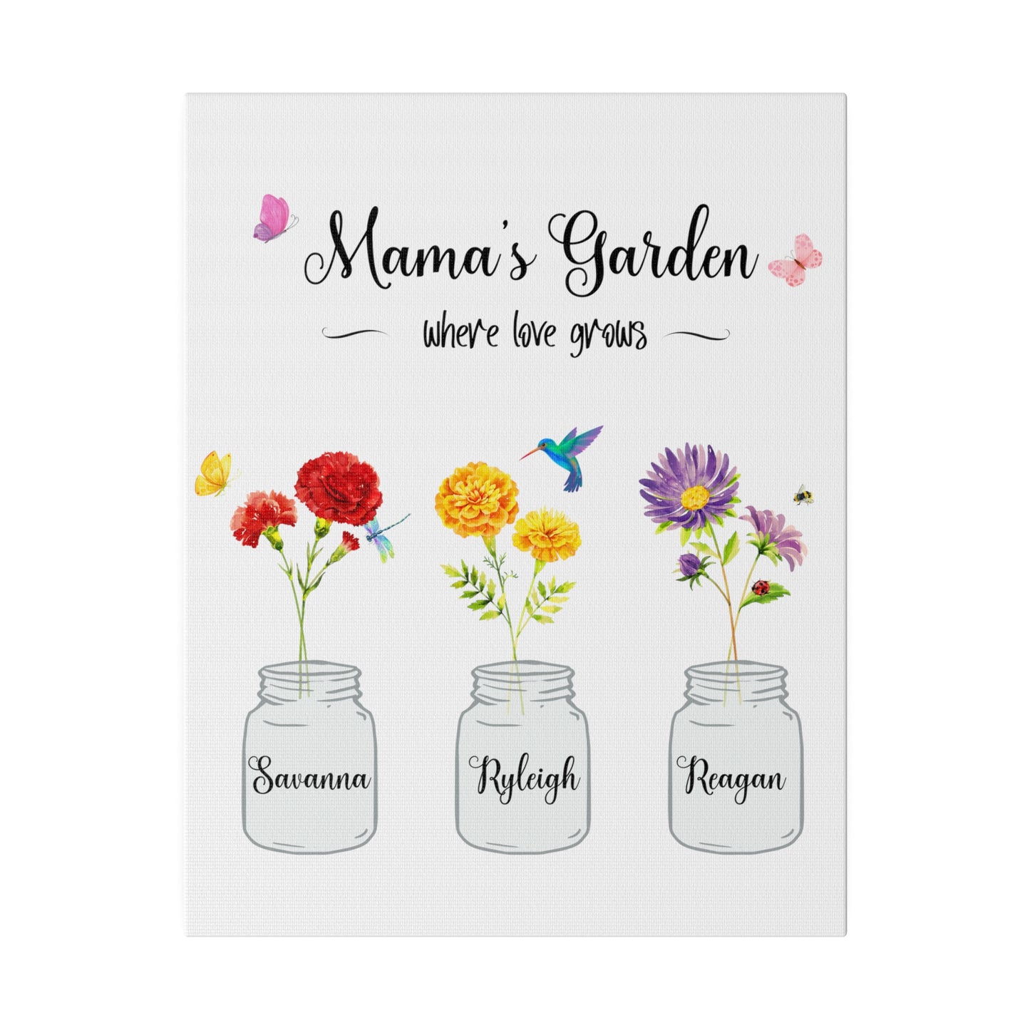 Allisons garden Matte Canvas, Stretched, 0.75"