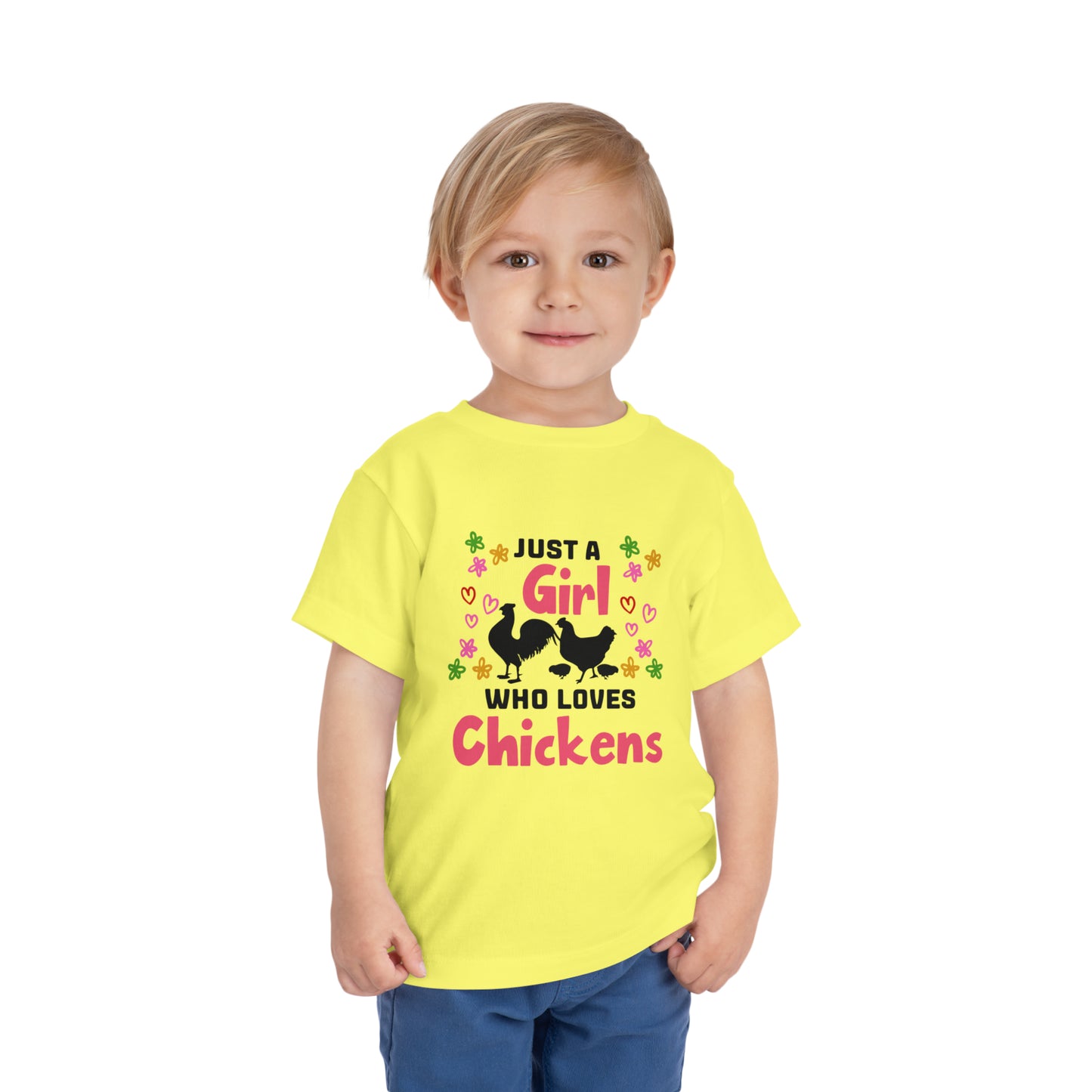 Just a Girl Who Loves Chickens - Toddler Short Sleeve Tee