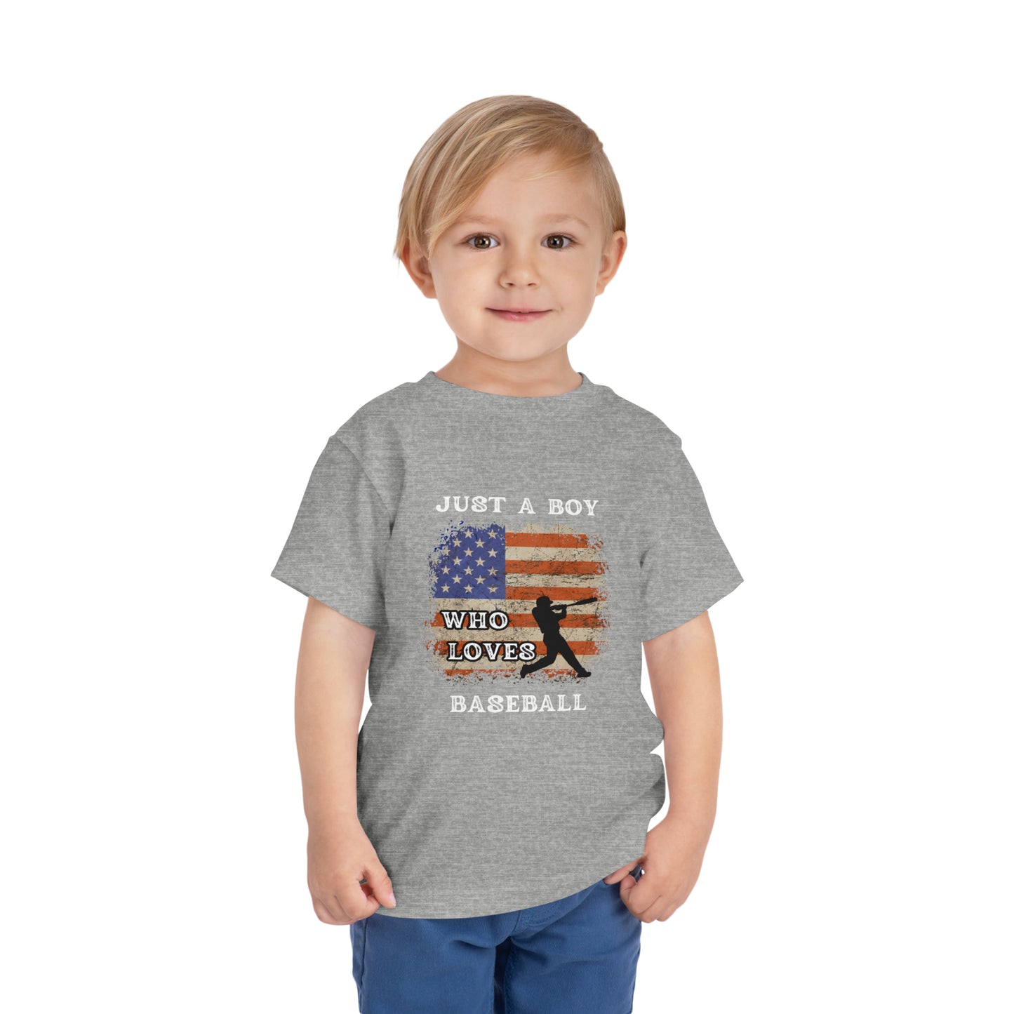 Just A Boy Who Loves Baseball - Toddler Short Sleeve Tee