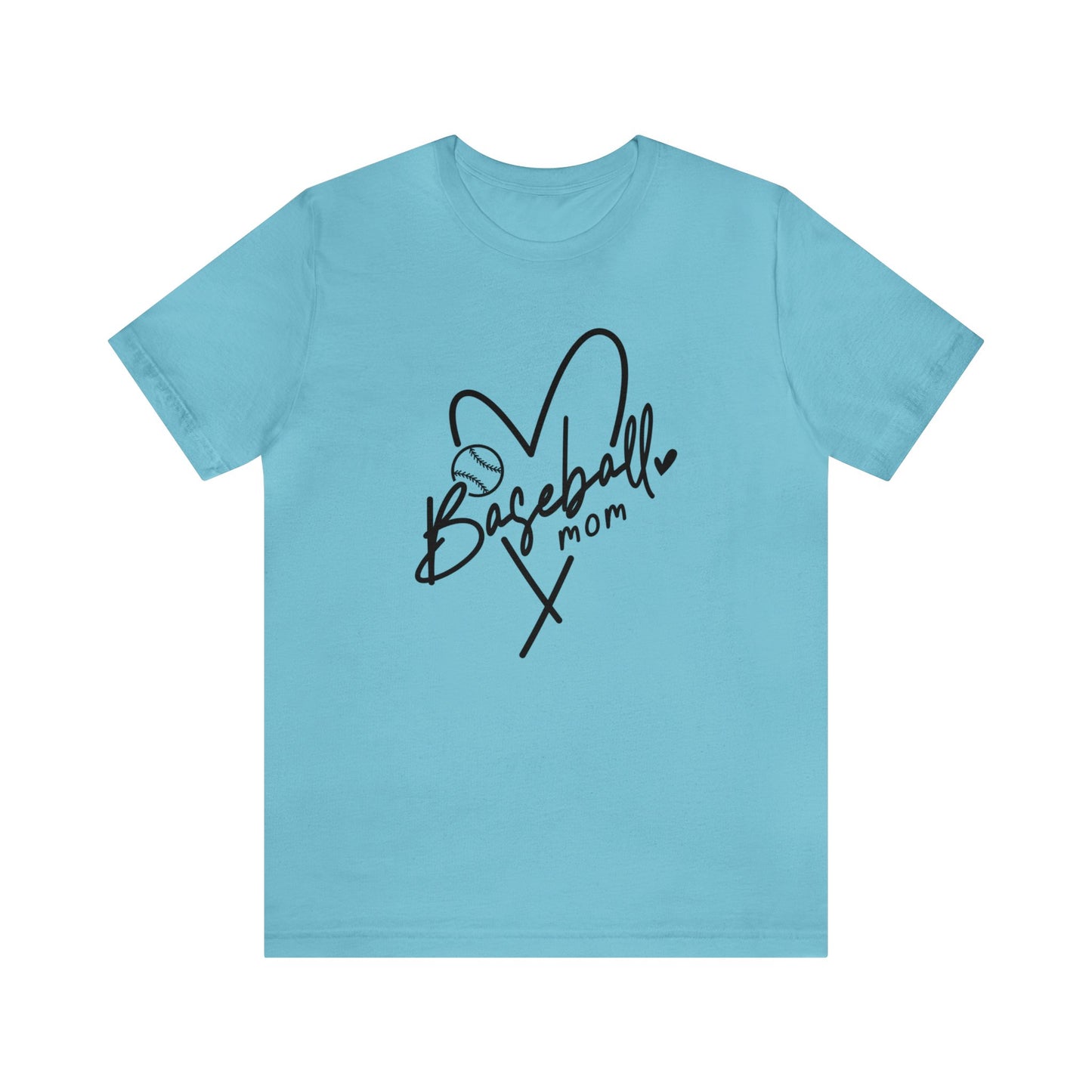 Baseball Mom in black - Short Sleeve Tee