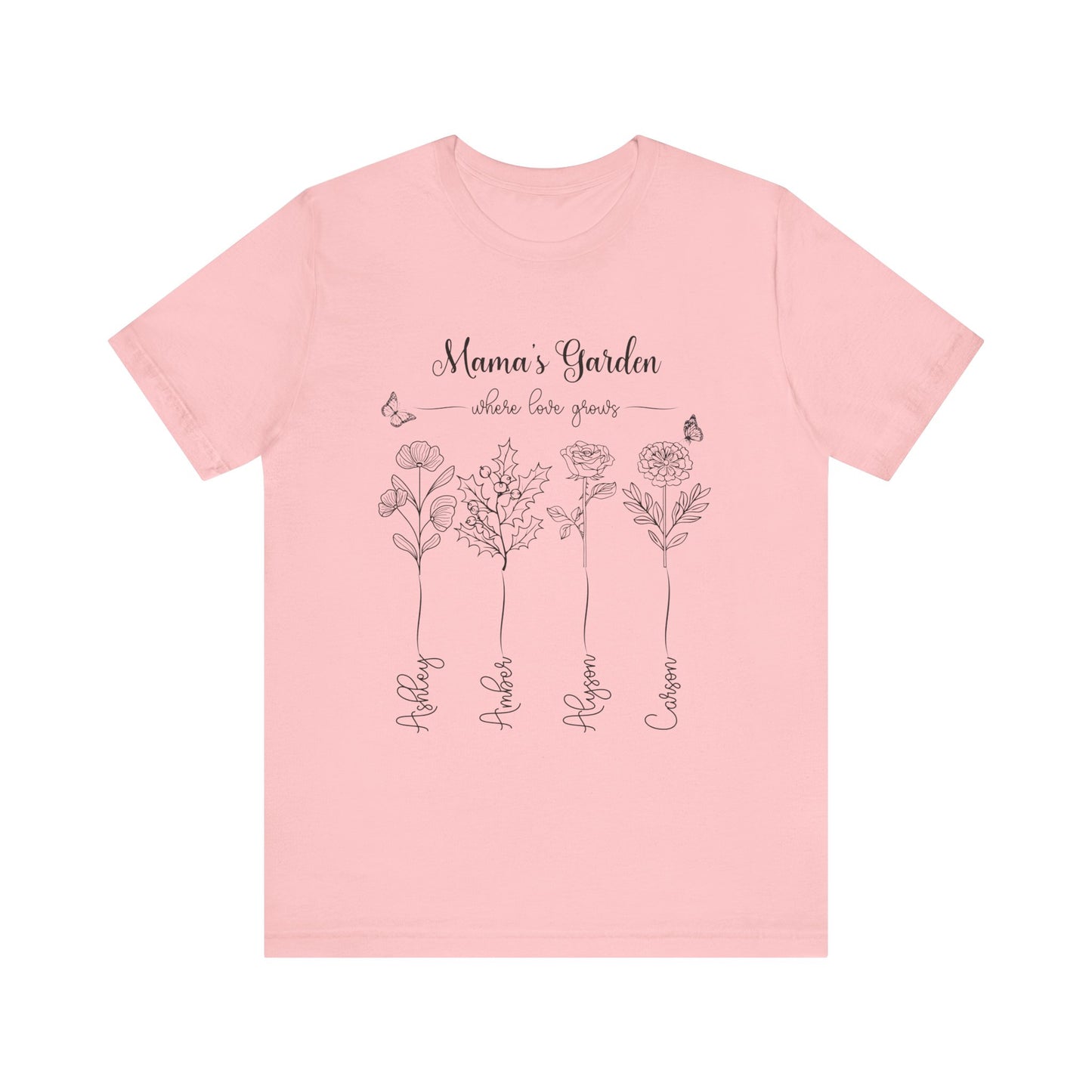 Birth Month Flower Unisex Jersey Short Sleeve Tee