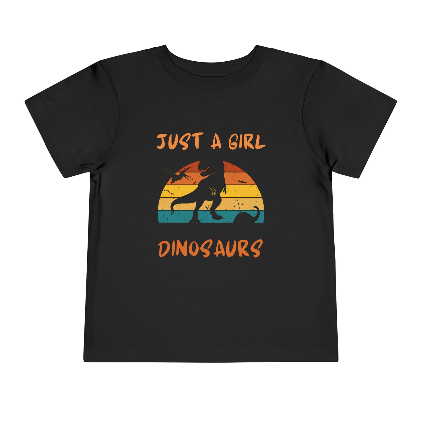 Just a Girl Who Loves Dinosaurs Toddler Short Sleeve Tee