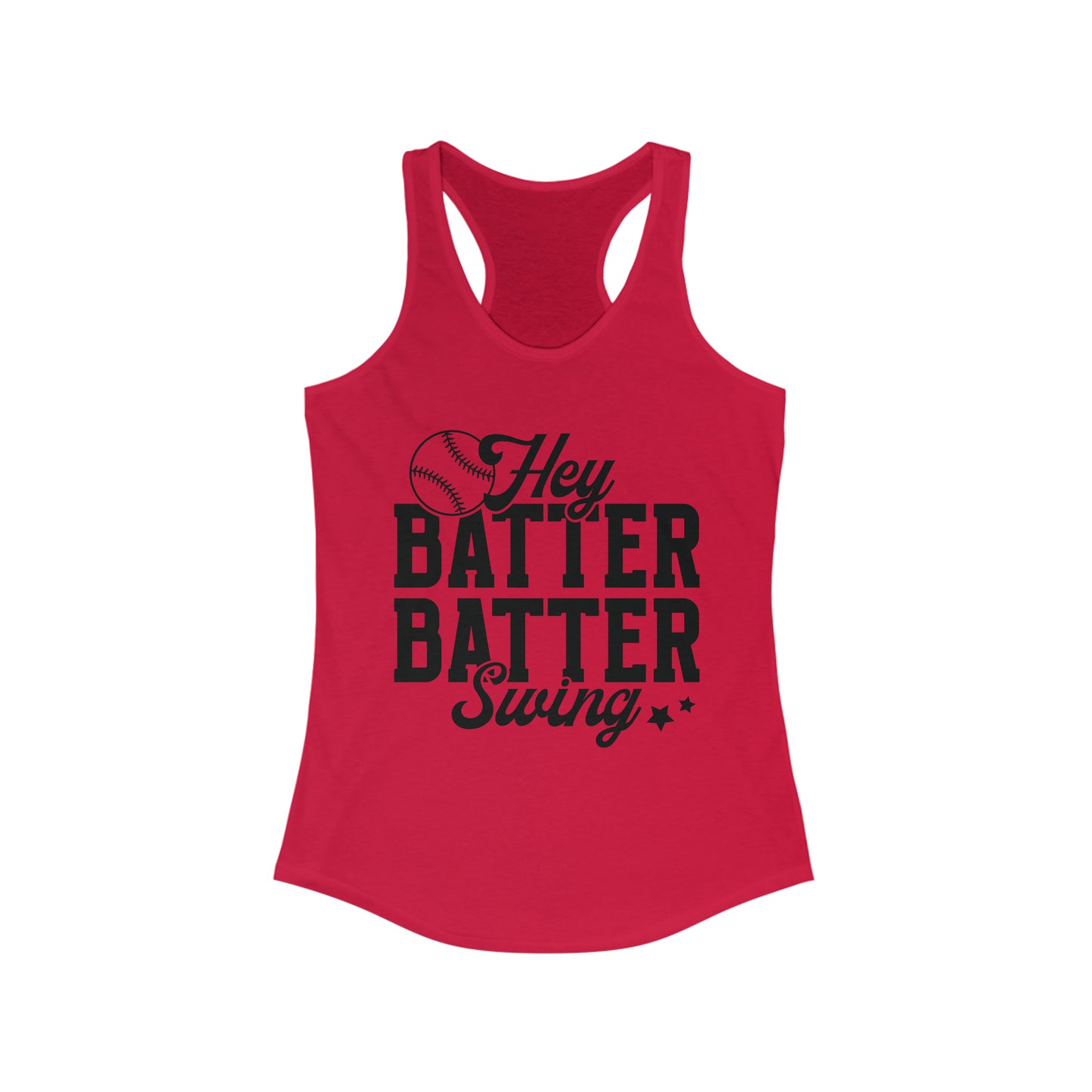 Hey Batter Batter Swing Racerback Tank