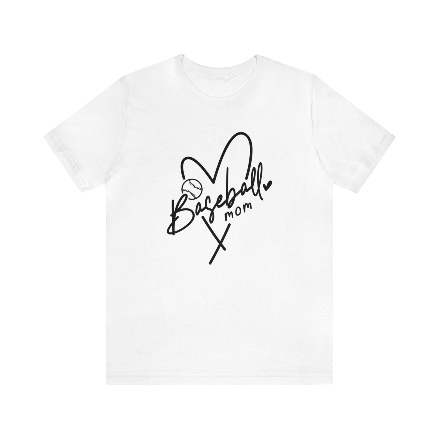 Baseball Mom in black - Short Sleeve Tee