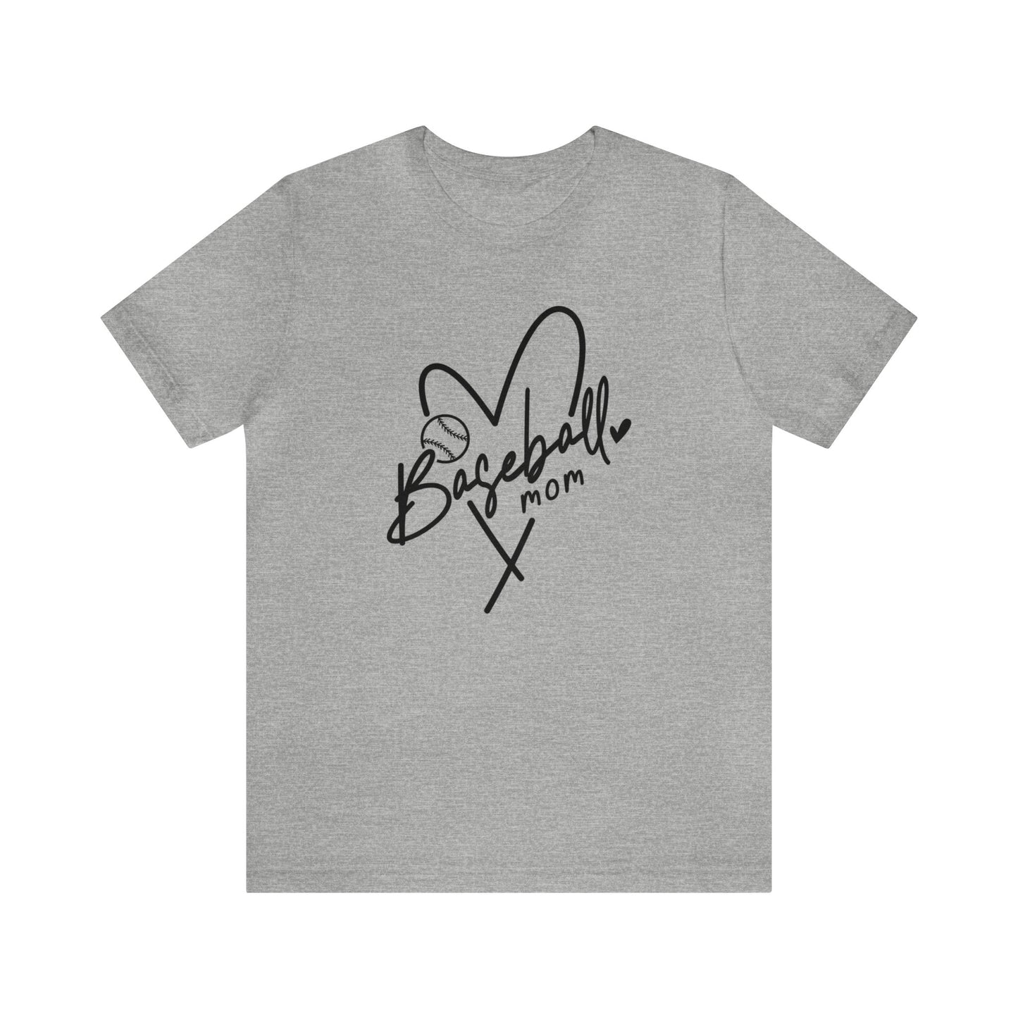 Baseball Mom in black - Short Sleeve Tee
