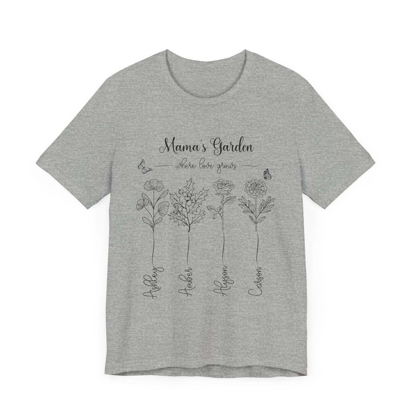 Birth Month Flower Unisex Jersey Short Sleeve Tee