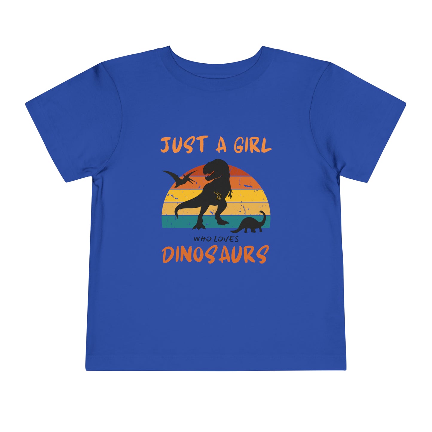 Just a Girl Who Loves Dinosaurs Toddler Short Sleeve Tee