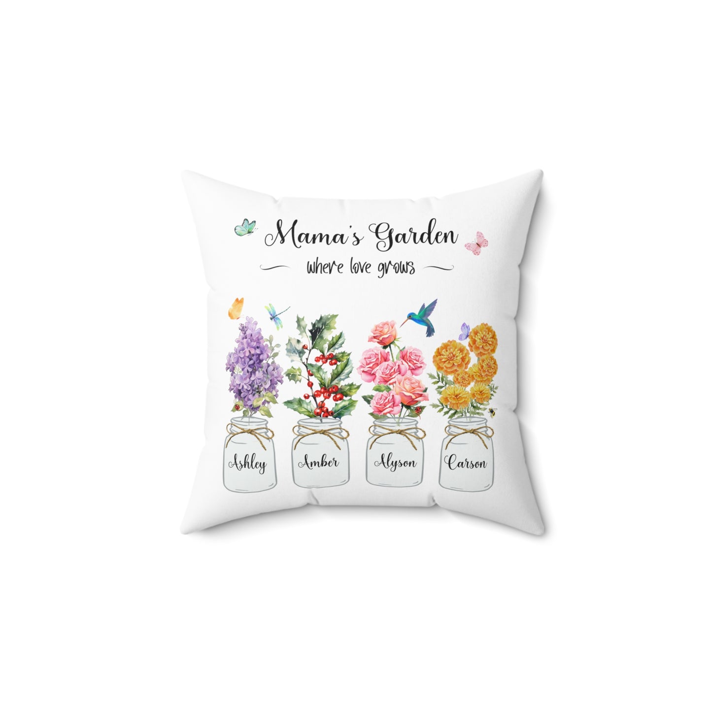 Kiesha's Garden Spun Polyester Square Pillow