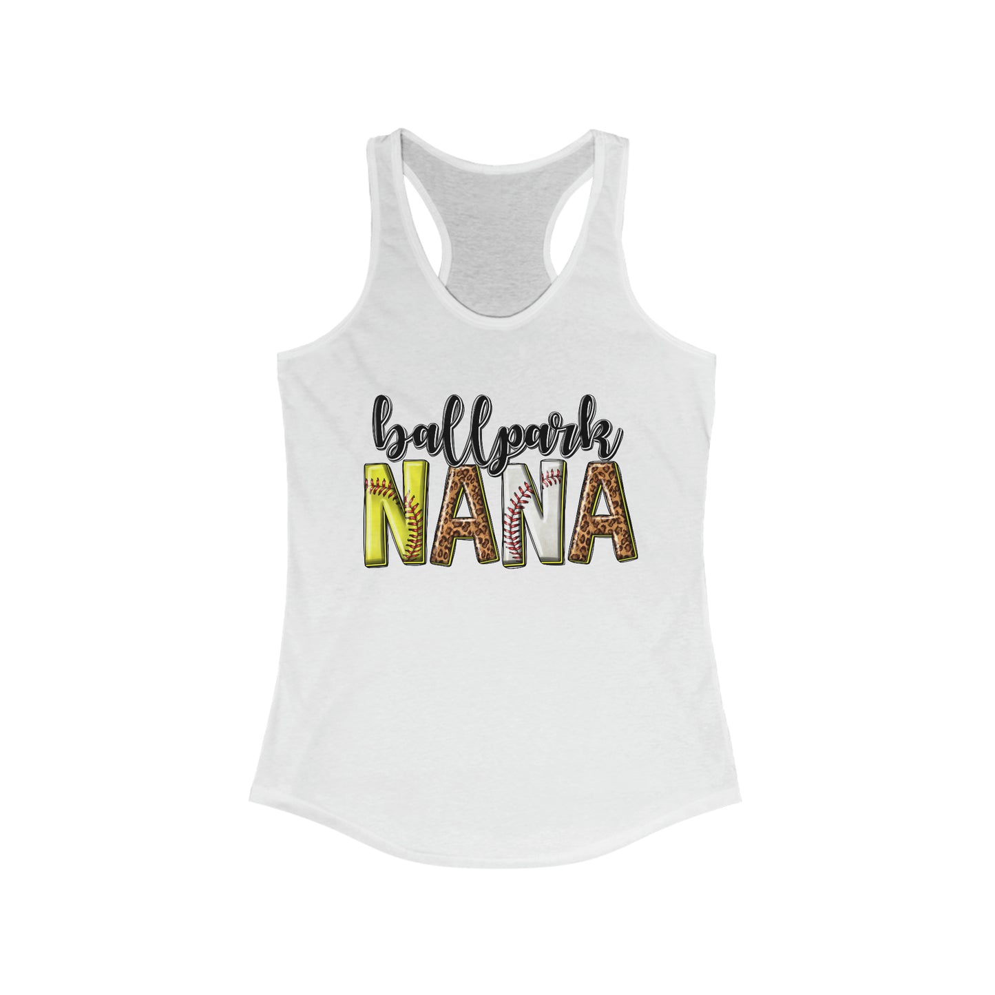 Ballpark Nana Racerback Tank