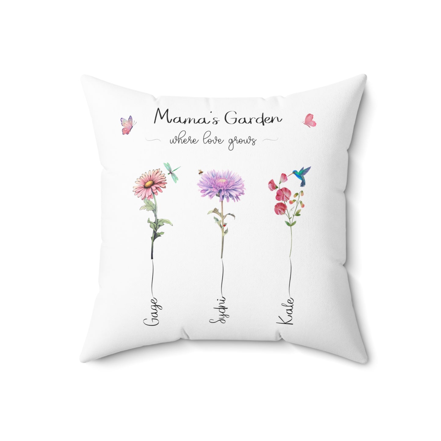 Petra's Garden - Spun Polyester Square Pillow