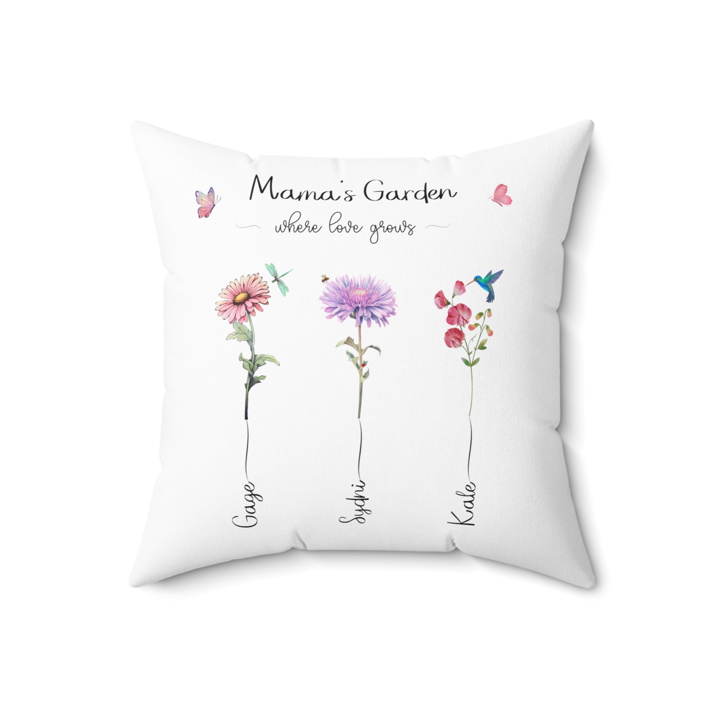 Petra's Garden - Spun Polyester Square Pillow