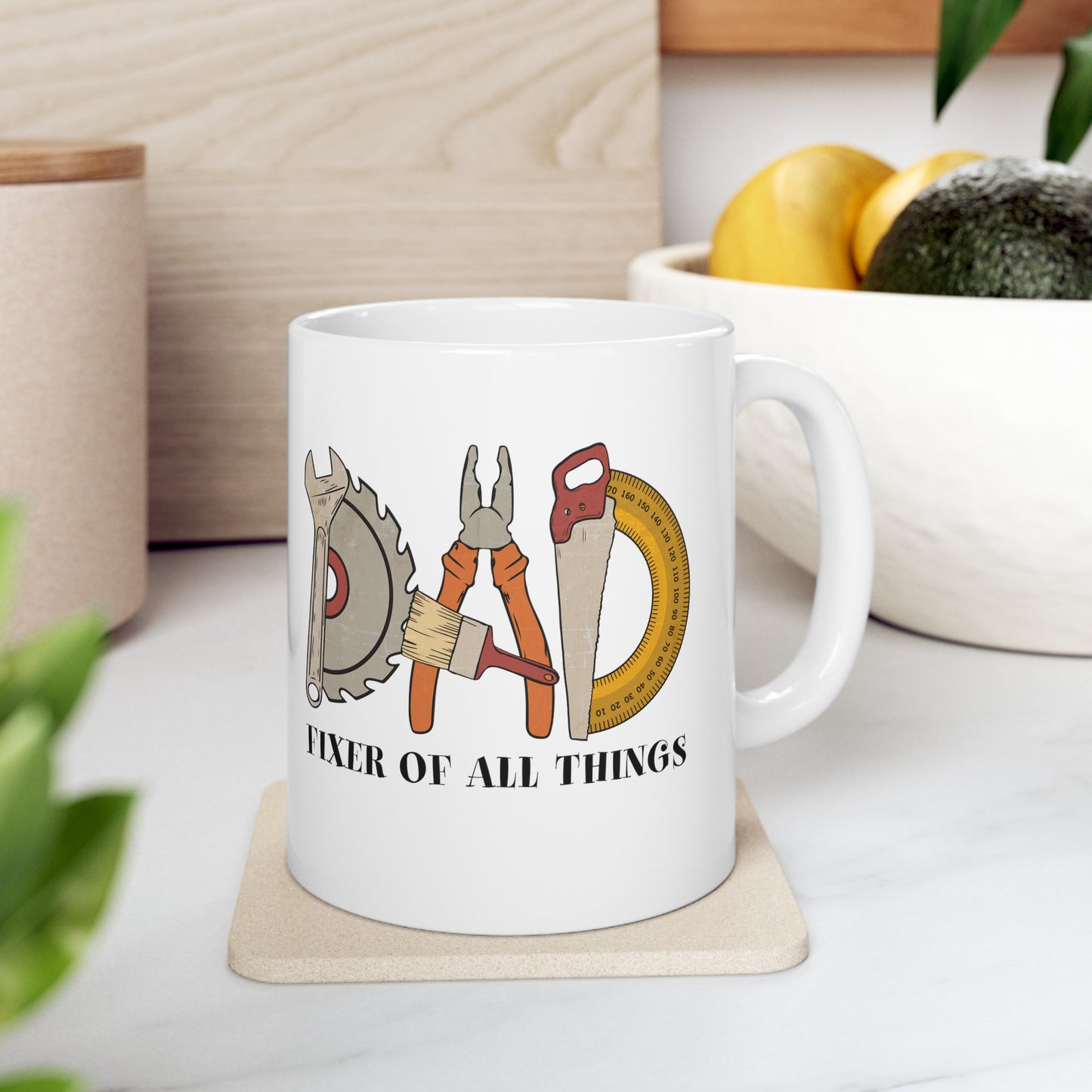 Dad Fixer of All Things Ceramic Mug, (11oz, 15oz)