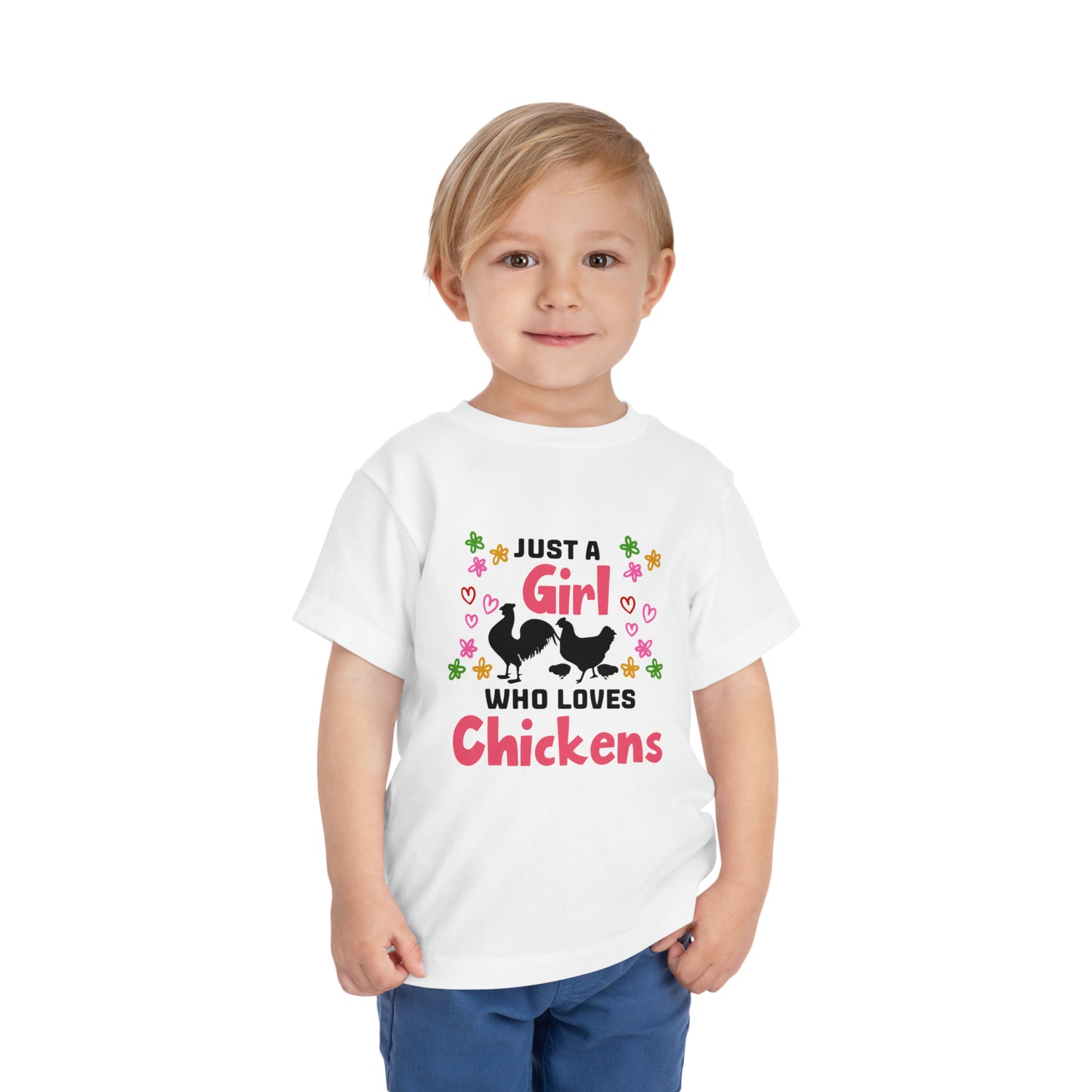 Just a Girl Who Loves Chickens - Toddler Short Sleeve Tee