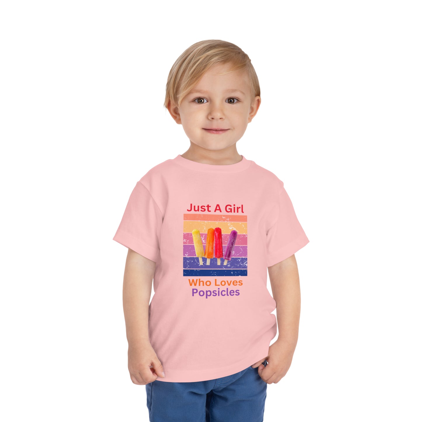 Just A Girl Who Loves Popsicles - Toddler Short Sleeve Tee
