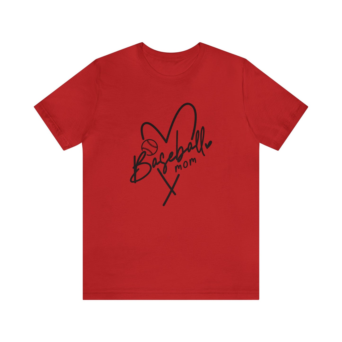 Baseball Mom in black - Short Sleeve Tee