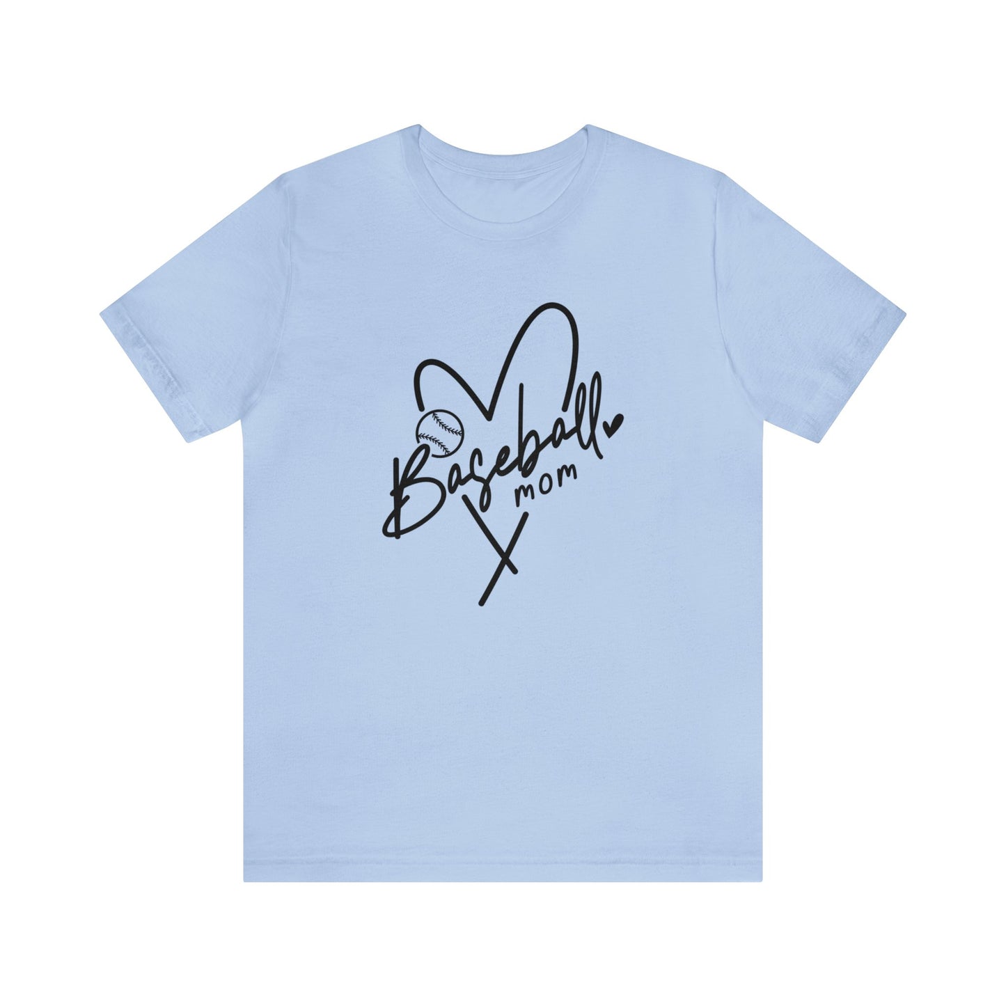 Baseball Mom in black - Short Sleeve Tee