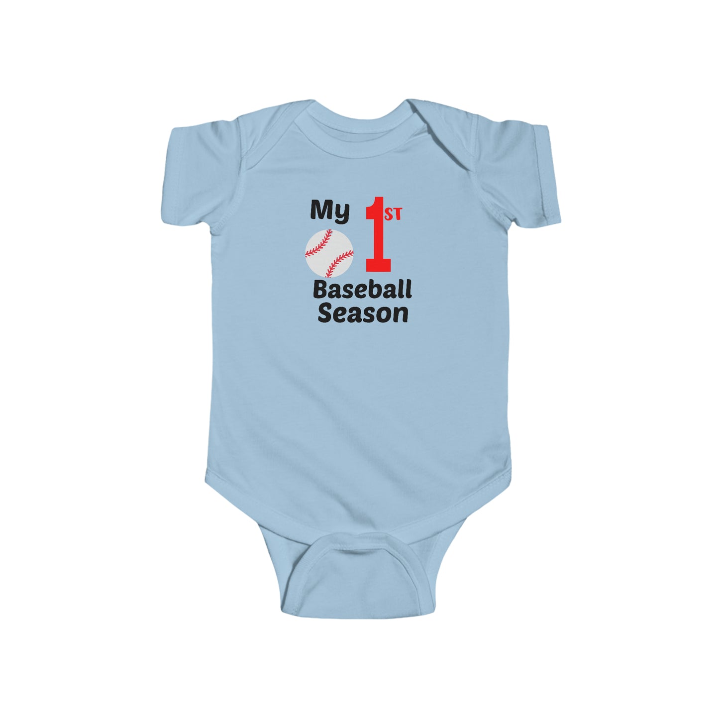 My 1st Baseball Season - Infant Fine Jersey Bodysuit