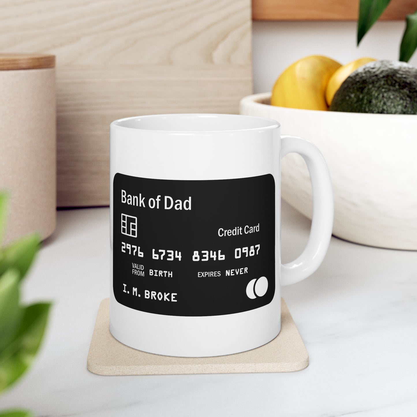 Bank of Dad Ceramic Mug, 11oz