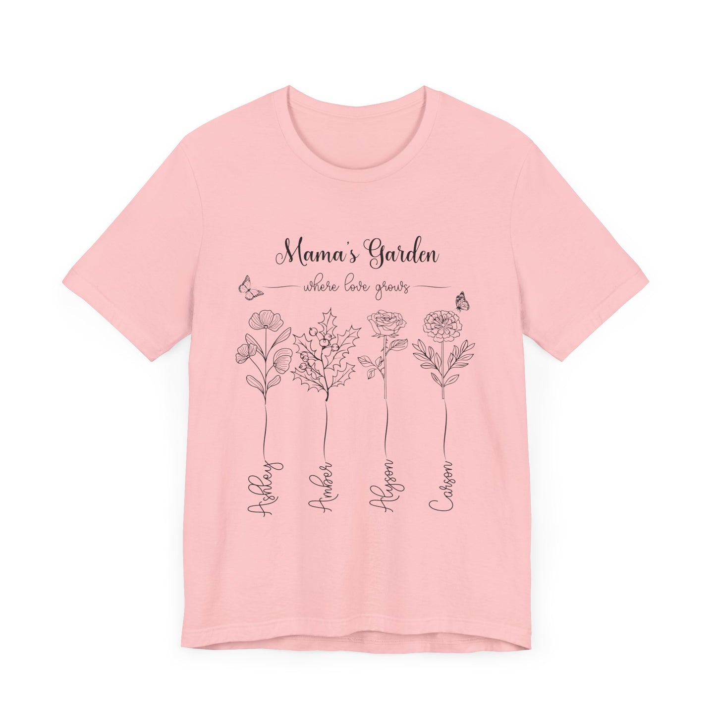 Birth Month Flower Unisex Jersey Short Sleeve Tee