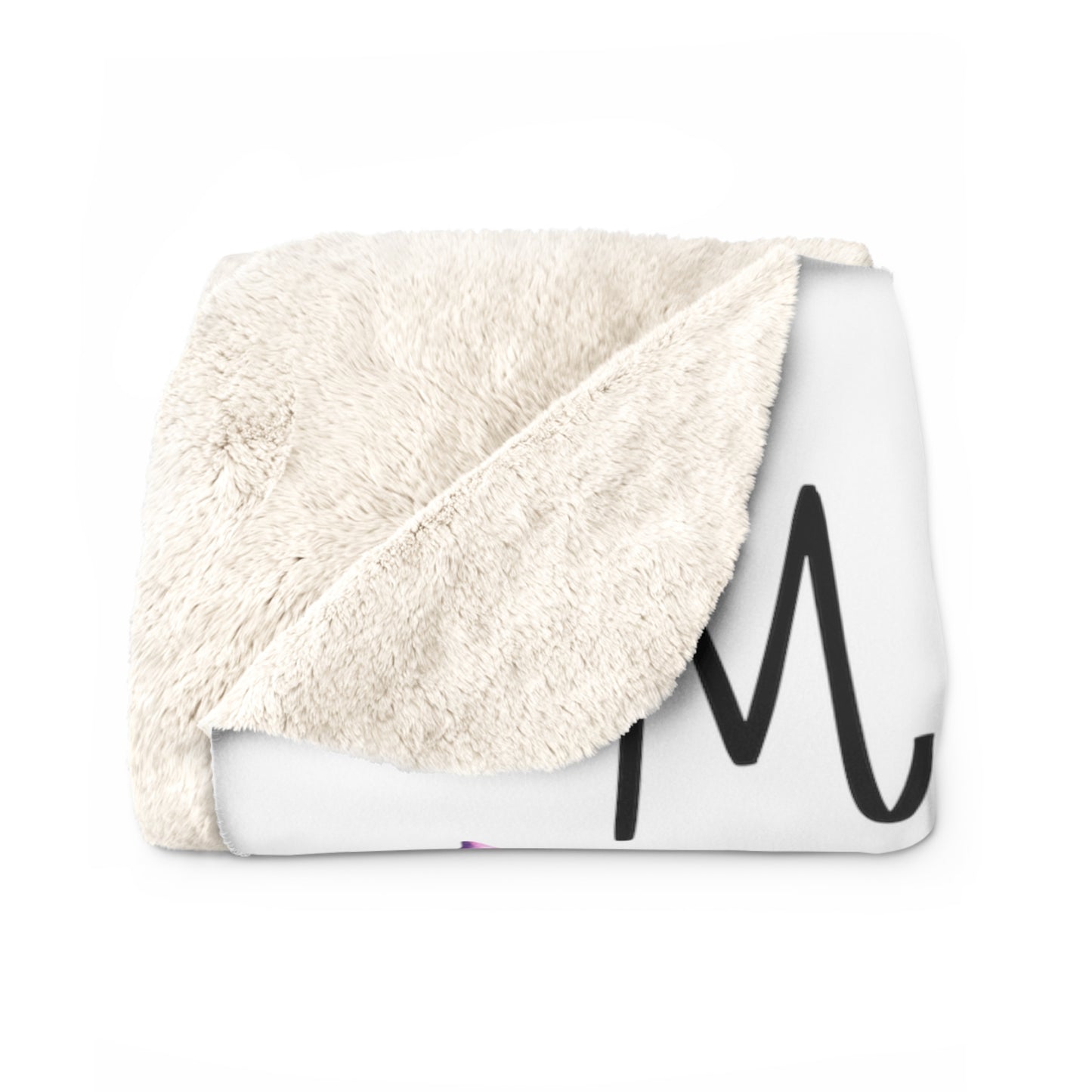Birth Month Flower Sherpa Fleece Blanket