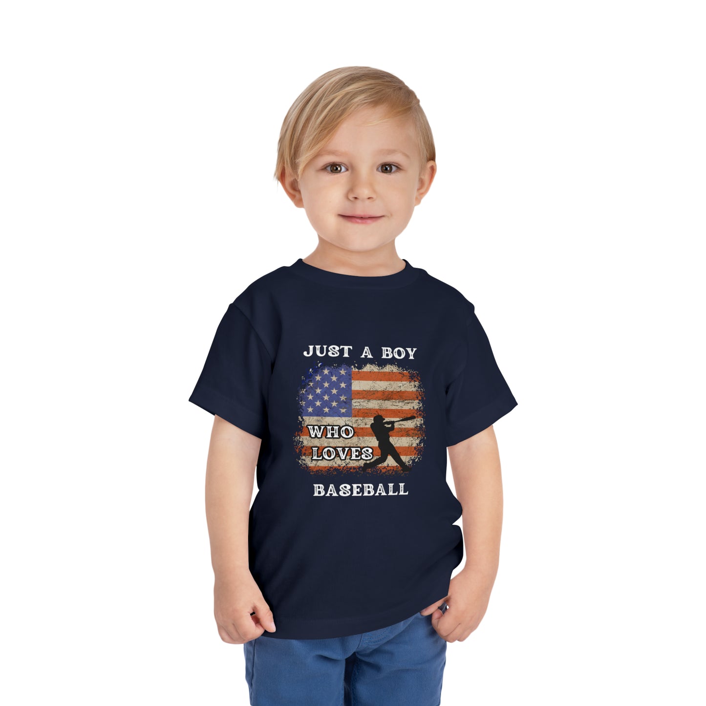 Just A Boy Who Loves Baseball - Toddler Short Sleeve Tee