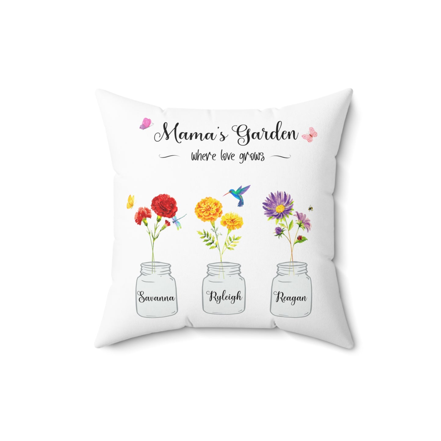 Allisons garden Spun Polyester Square Pillow