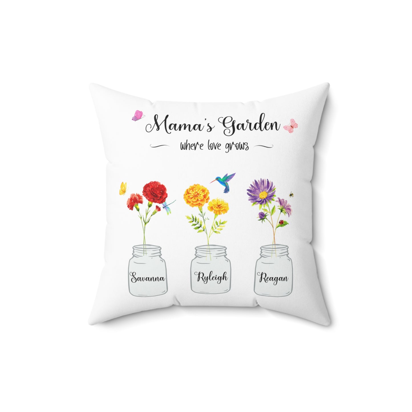 Allisons garden Spun Polyester Square Pillow