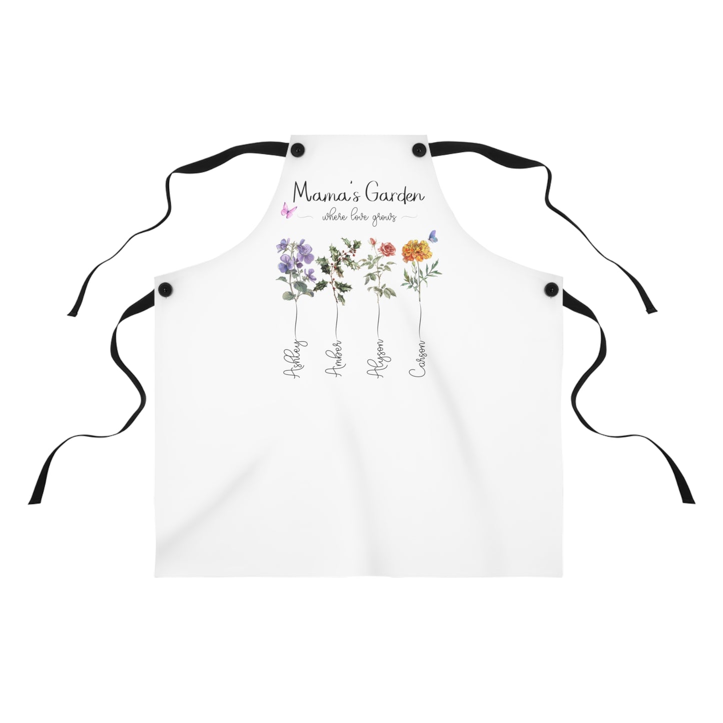 Kiesha's Garden color long stems Apron (AOP)