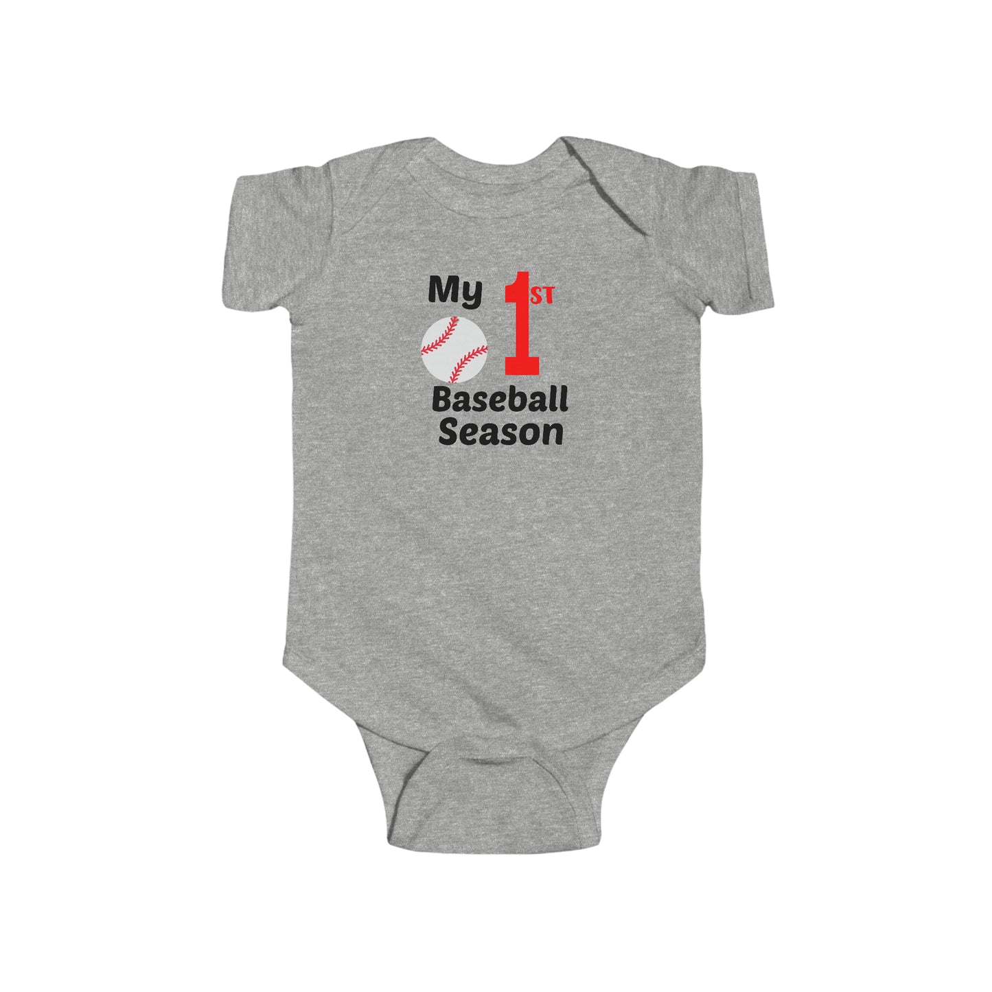 My 1st Baseball Season - Infant Fine Jersey Bodysuit