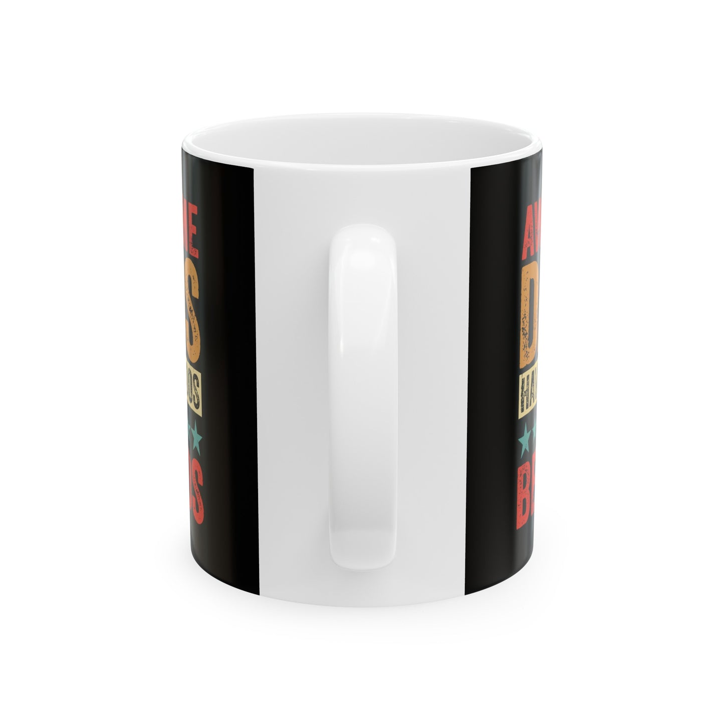 Awesome Dads Have Beards and Tattoos Ceramic Mug, 11oz