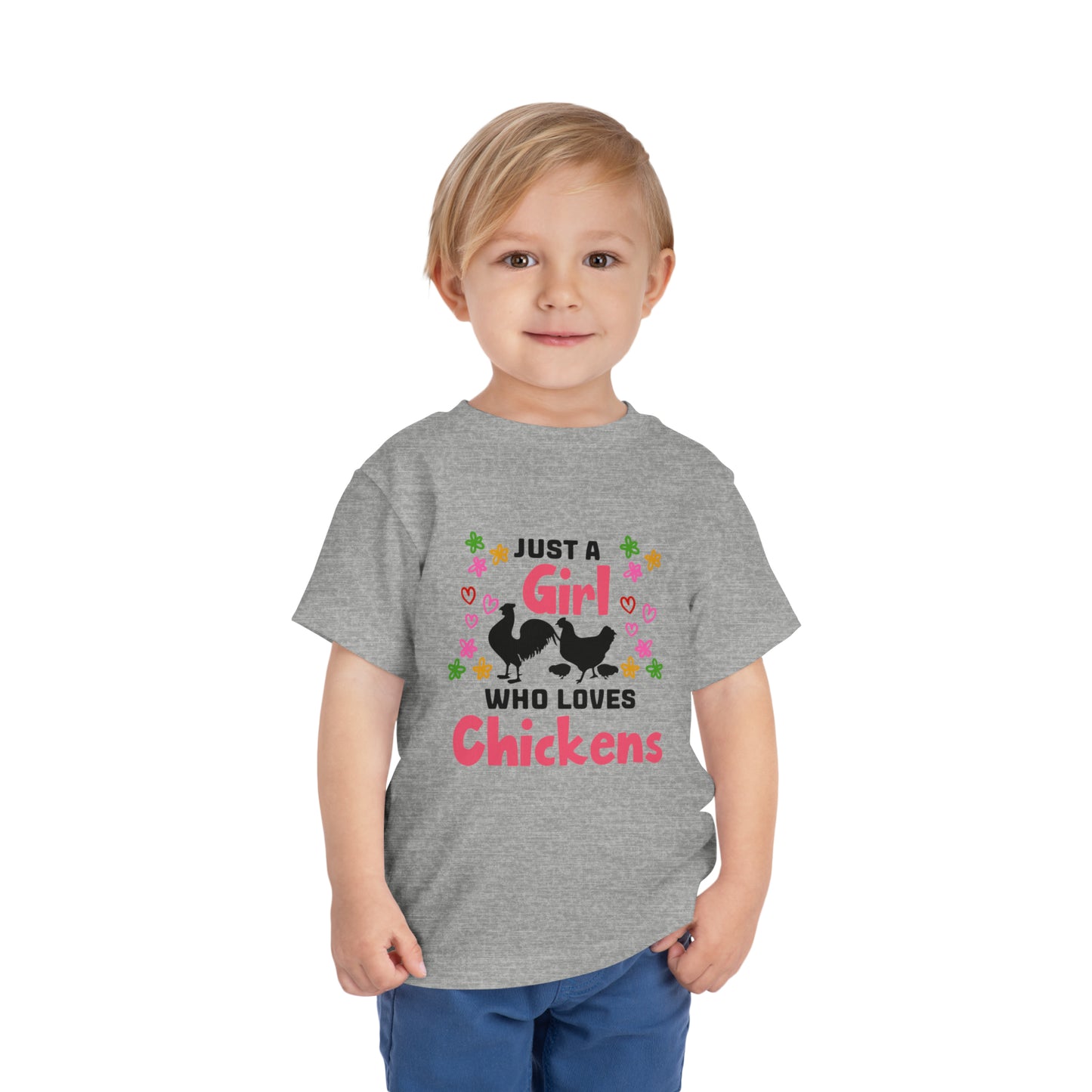 Just a Girl Who Loves Chickens - Toddler Short Sleeve Tee
