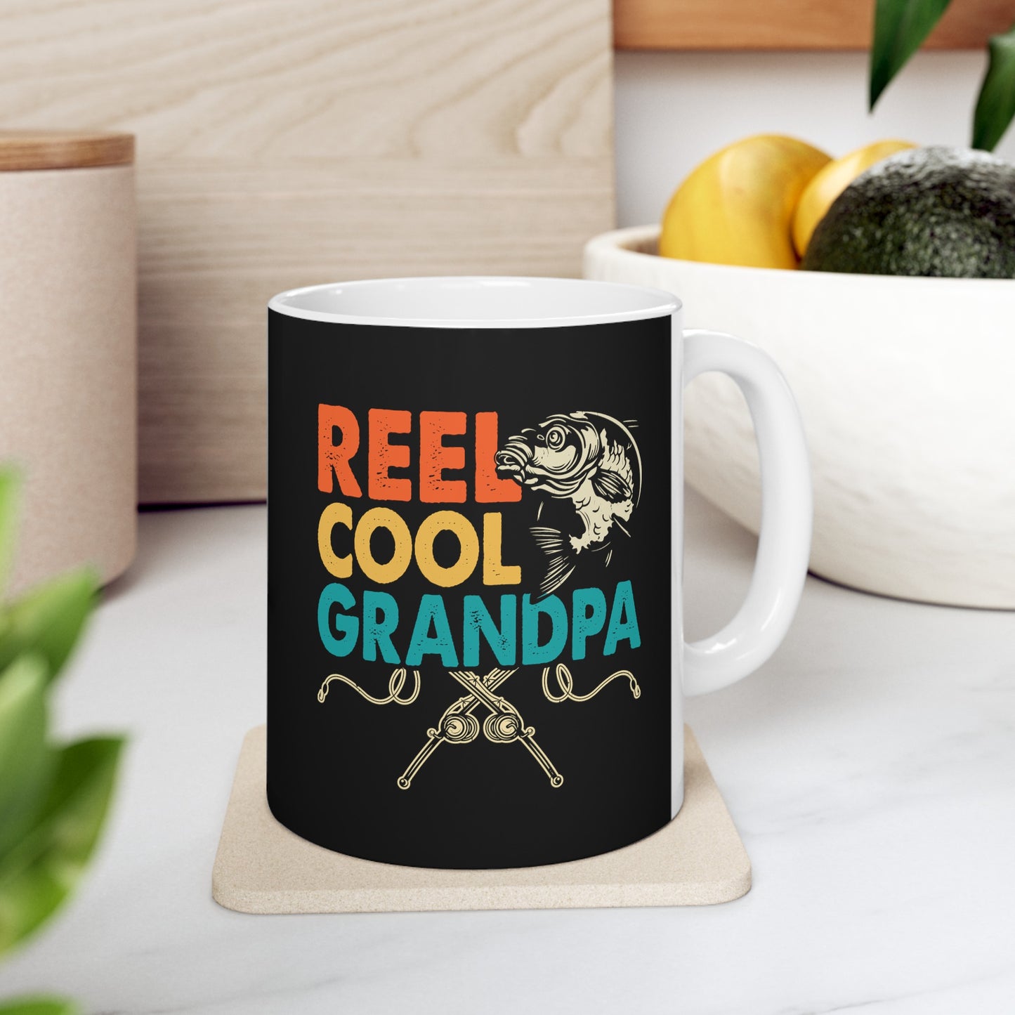 Reel Cool Grandpa Ceramic Mug, 11oz