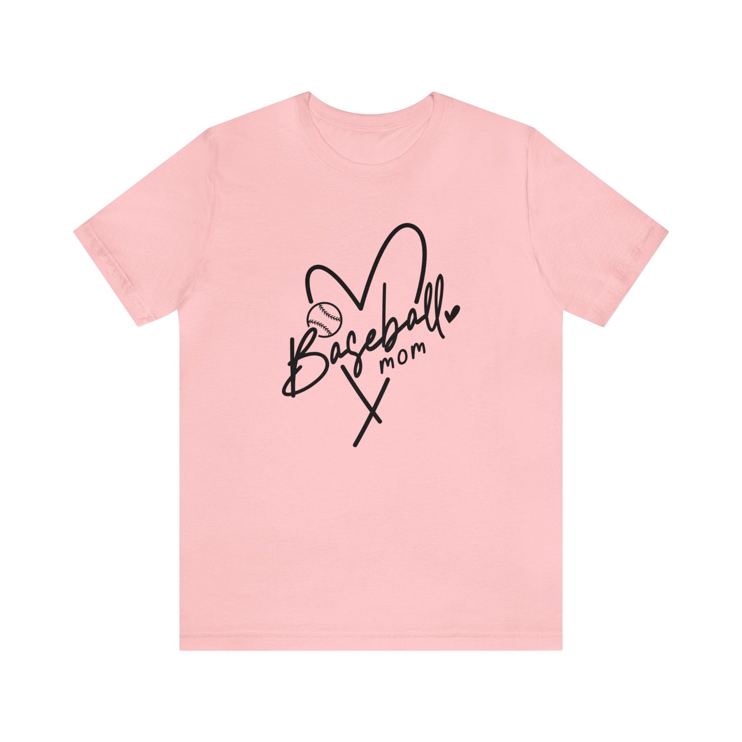 Baseball Mom in black - Short Sleeve Tee