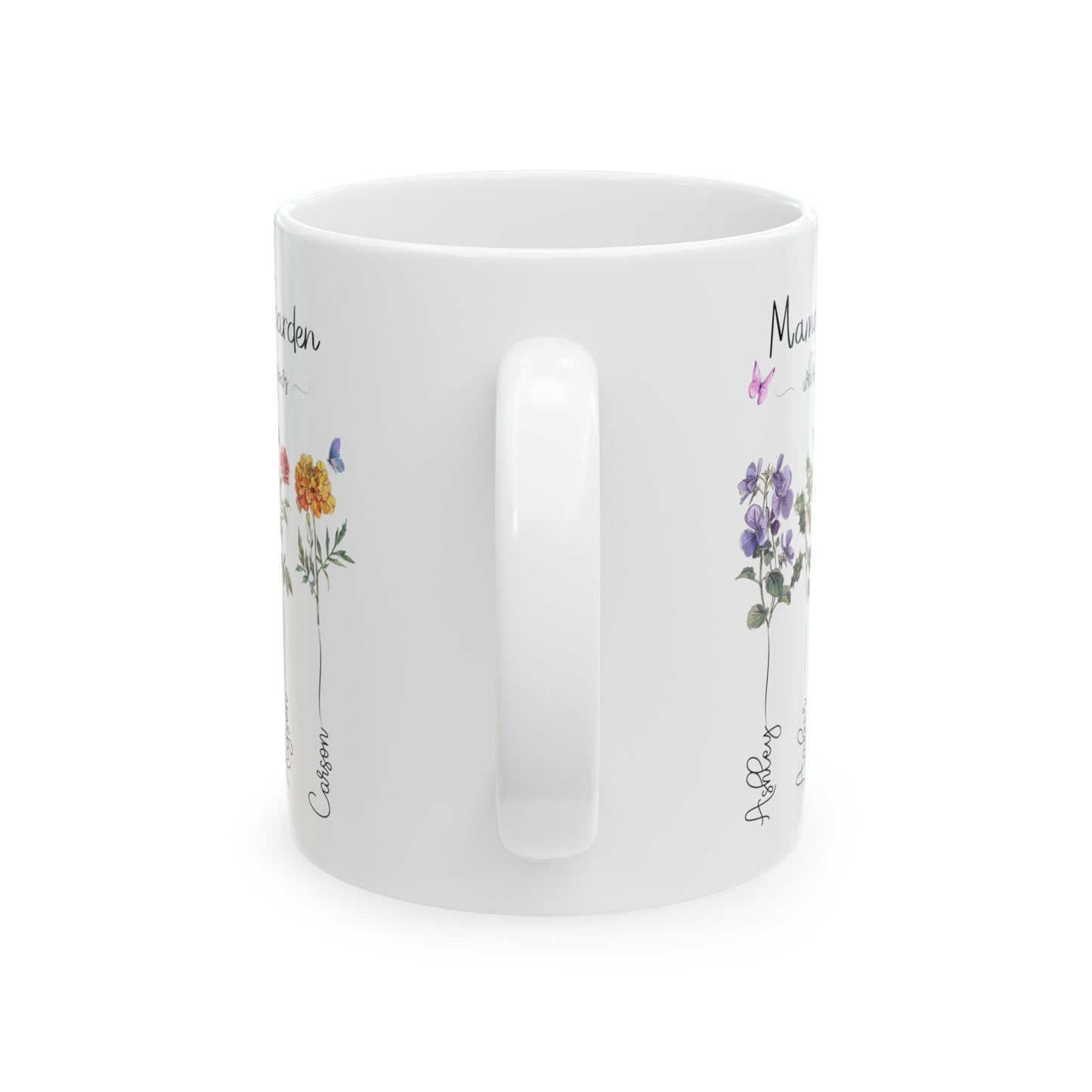 Birth Month Flower Ceramic Mug, (11oz, 15oz)