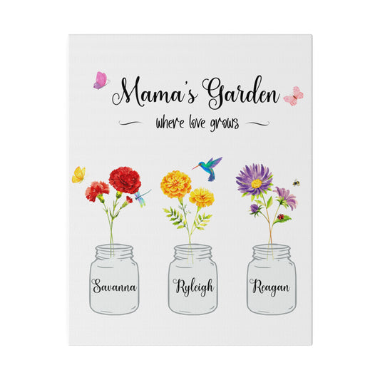 Allisons garden Matte Canvas, Stretched, 0.75"
