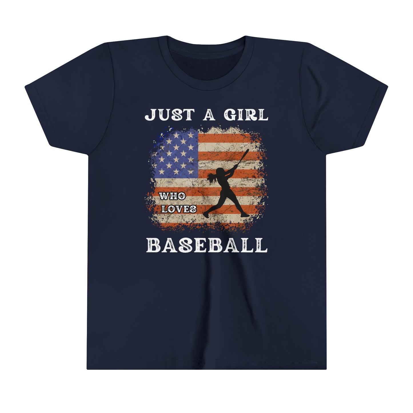 Just a Girl Who Loves Baseball - Youth Short Sleeve Tee