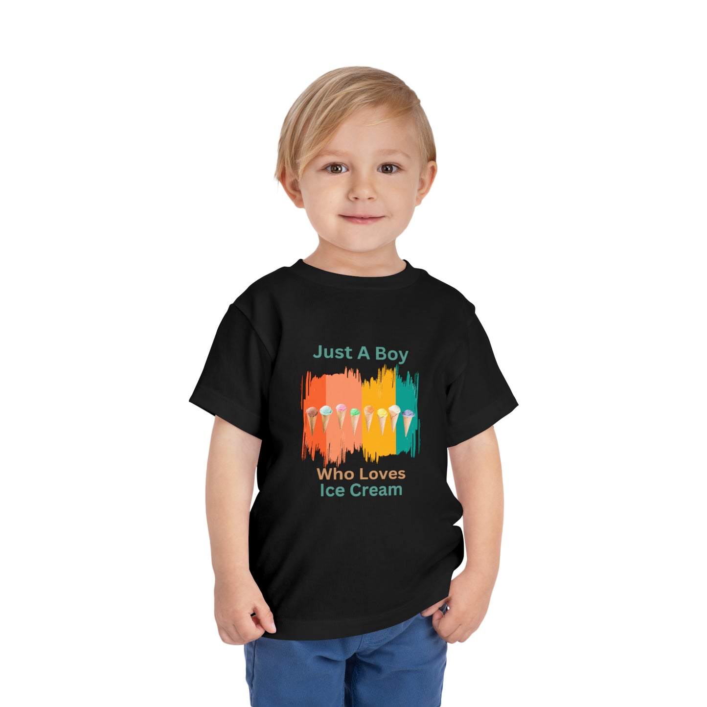 Just A Boy Who Loves Ice Cream - Kids Heavy Cotton™ Tee