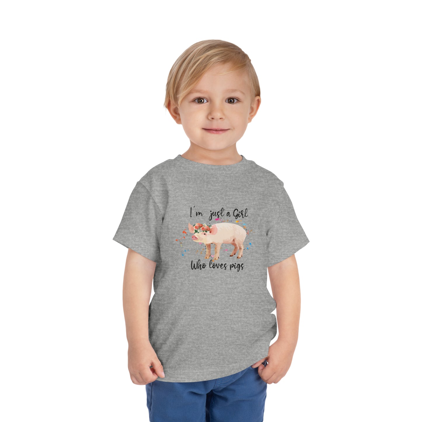 Just a Girl Who Loves Pigs - Toddler Short Sleeve Tee