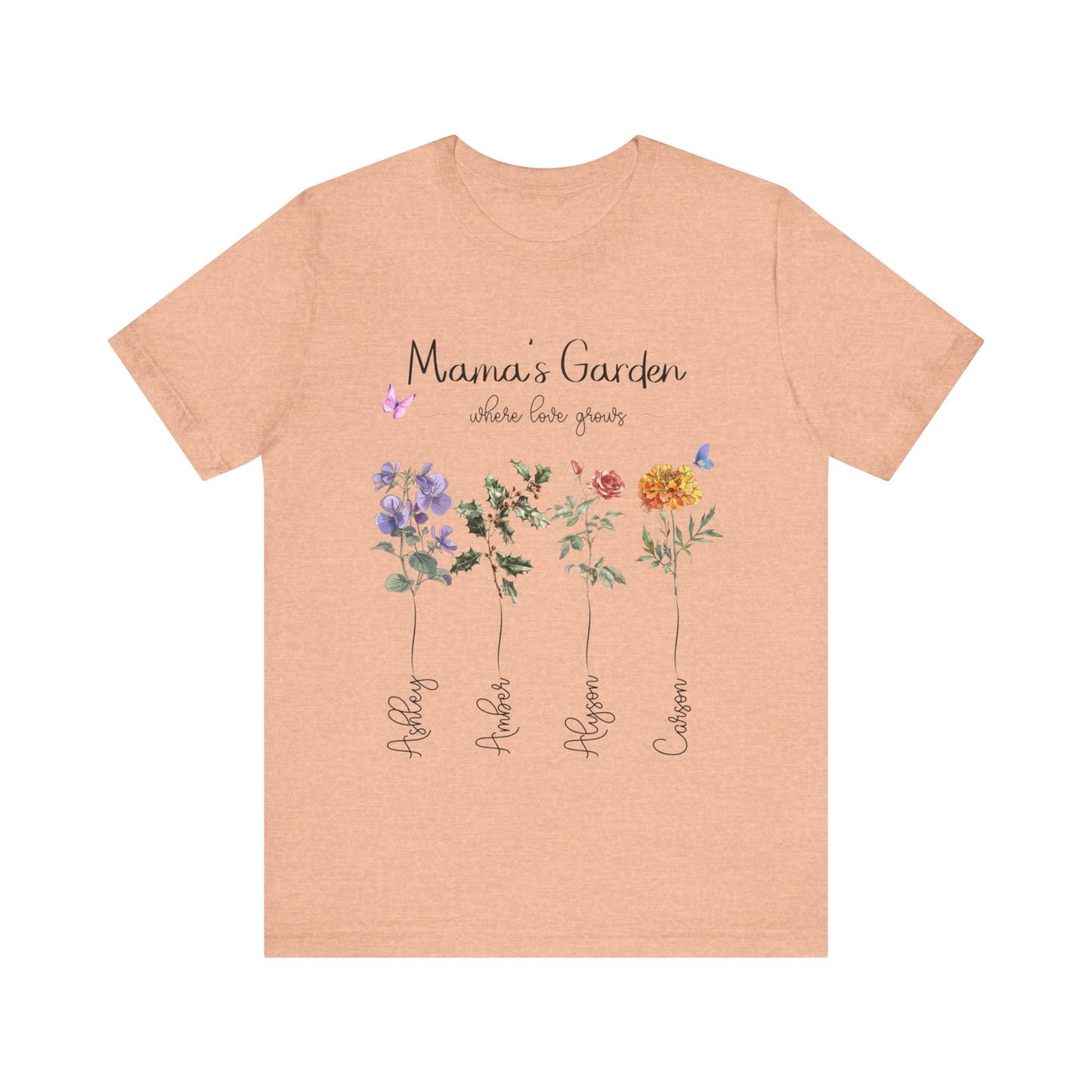 Birth Month Flower Unisex Jersey Short Sleeve Tee