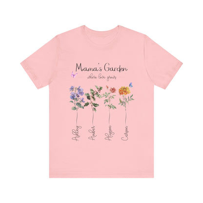 Birth Month Flower Unisex Jersey Short Sleeve Tee