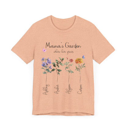 Birth Month Flower Unisex Jersey Short Sleeve Tee