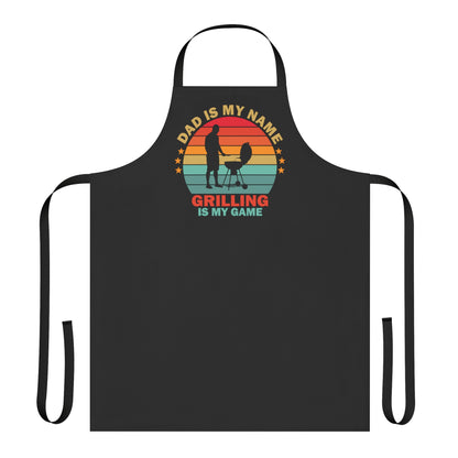 Dad is My Name Grilling is My Game Apron