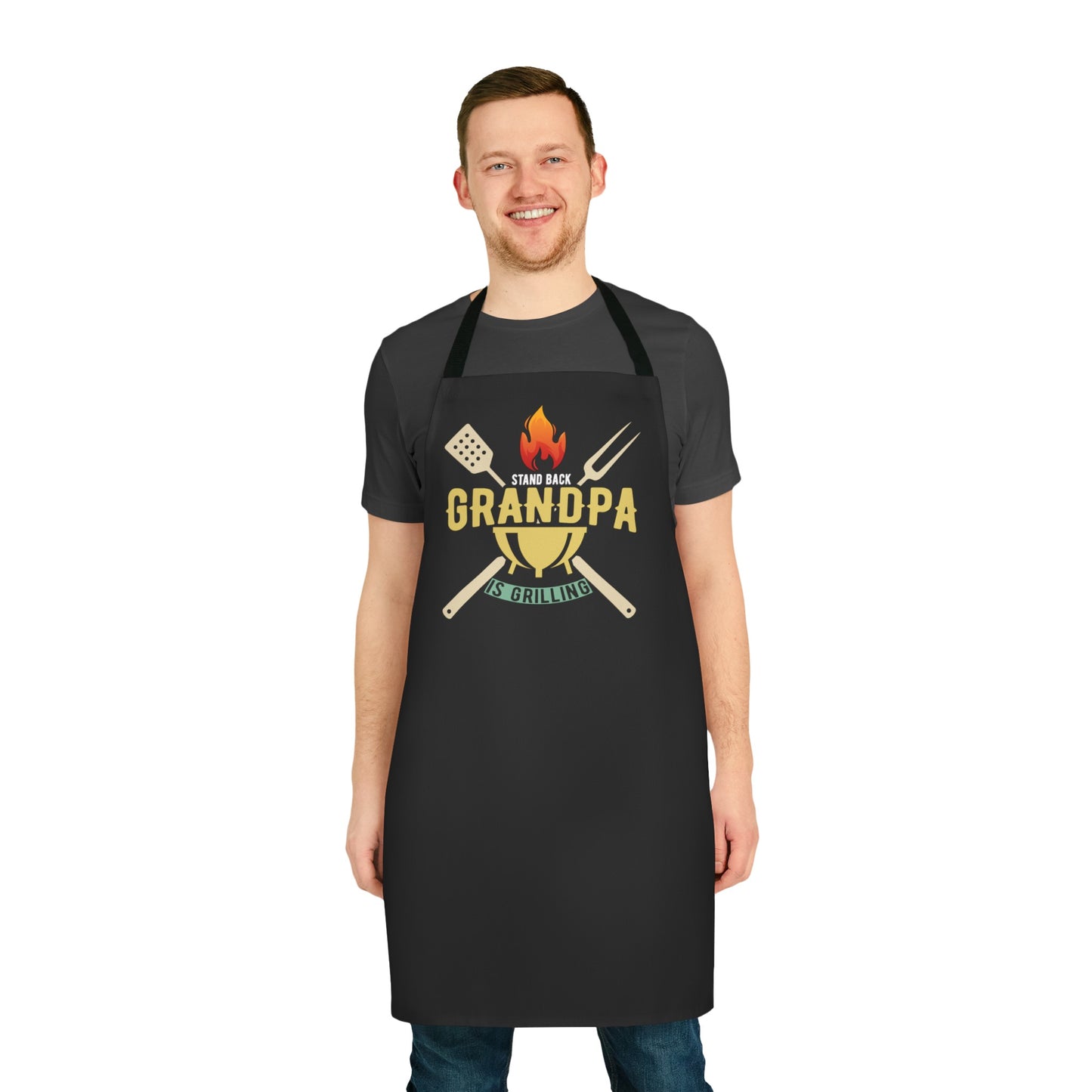 Stand Back Grandpa is Grilling Apron