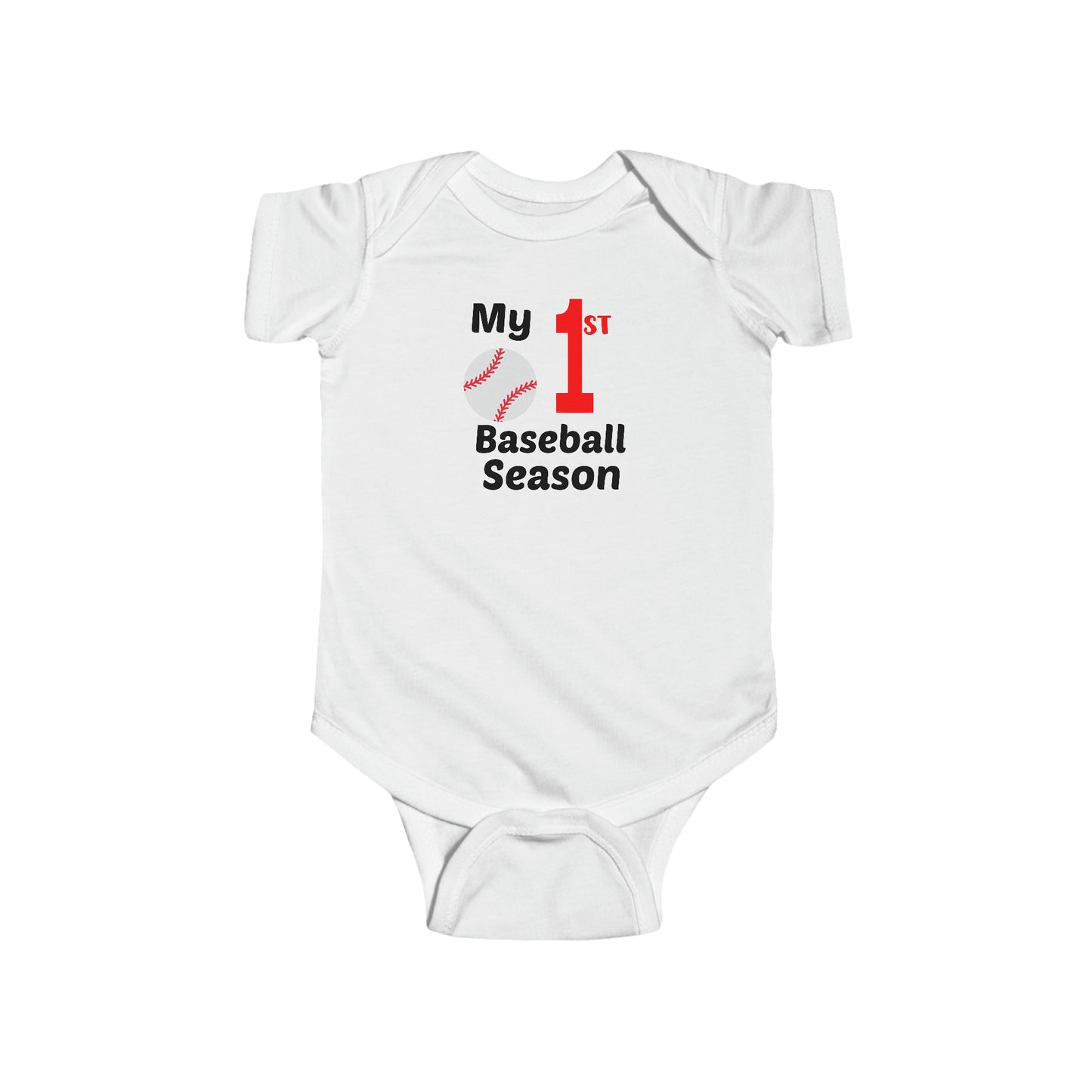 My 1st Baseball Season - Infant Fine Jersey Bodysuit