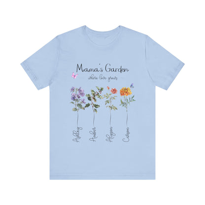 Birth Month Flower Unisex Jersey Short Sleeve Tee