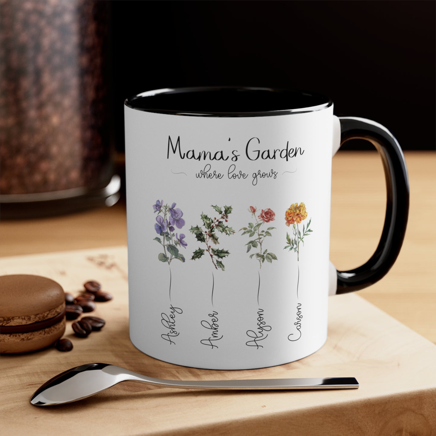Kiesha's Garden Antique Accent Coffee Mug, 11oz