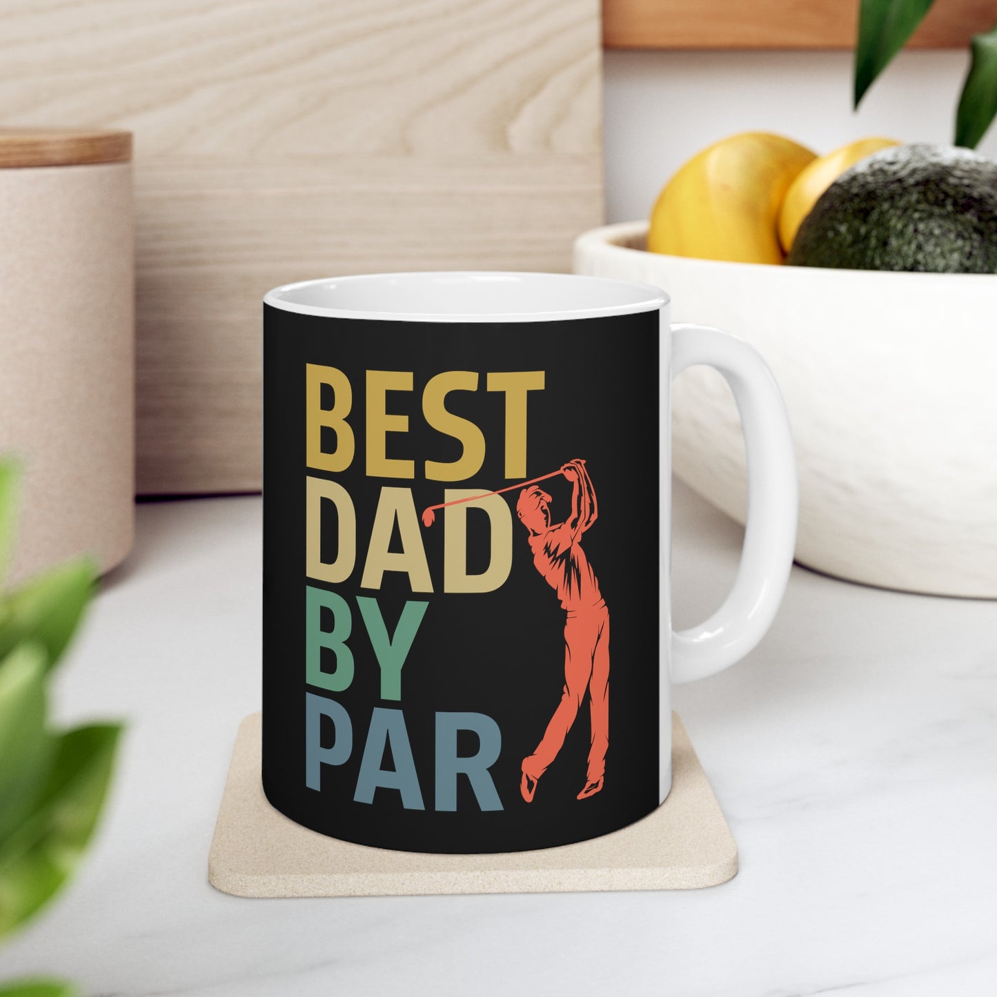 Best Dad By Par Ceramic Mug, (11oz, 15oz)