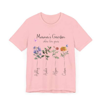 Birth Month Flower Unisex Jersey Short Sleeve Tee