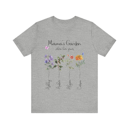 Birth Month Flower Unisex Jersey Short Sleeve Tee