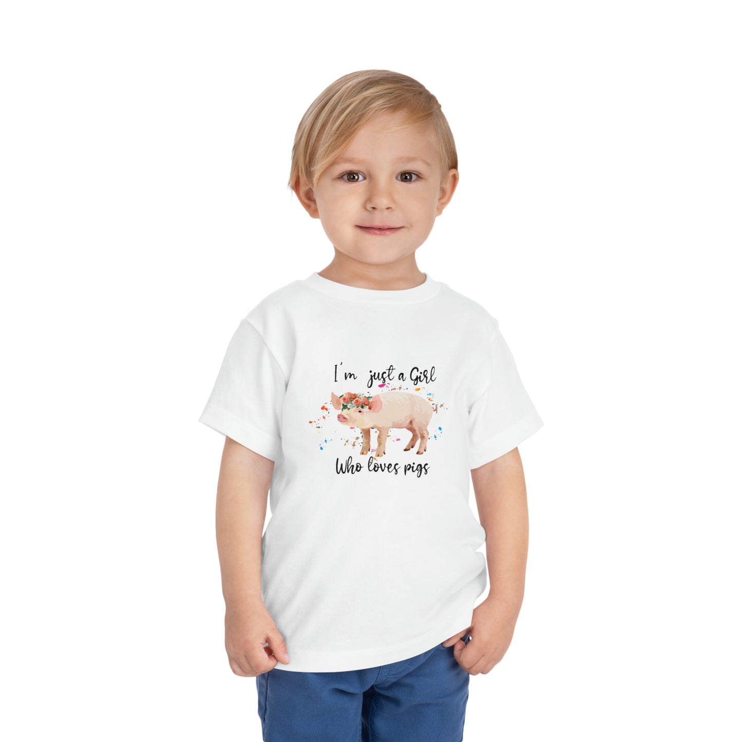 Just a Girl Who Loves Pigs - Toddler Short Sleeve Tee